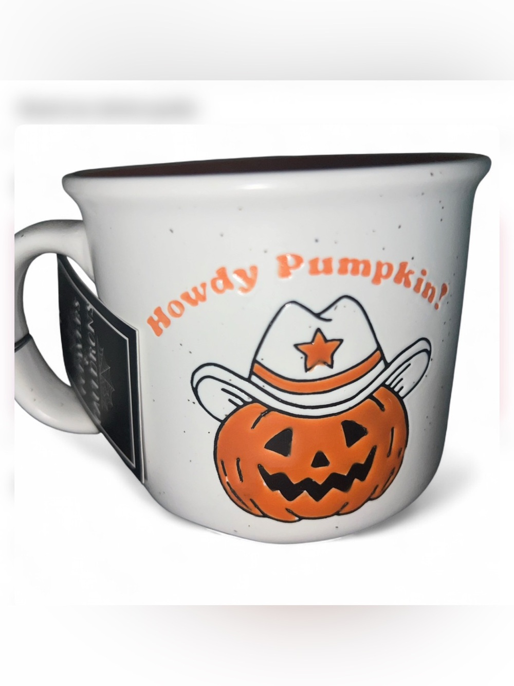 🎃 HOWDY PUMPKIN Cobwebs & Cauldrons Halloween Mug NEW